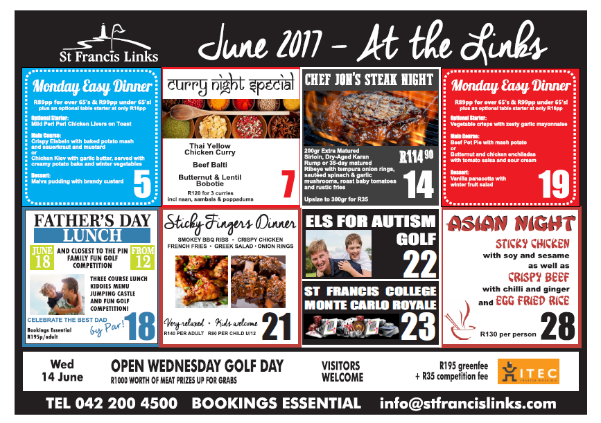June menu